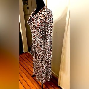 Leopard print maxi dress